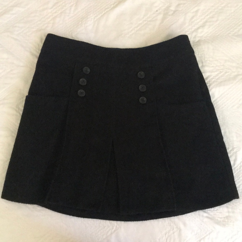 Free People Wool Button mini skirt
